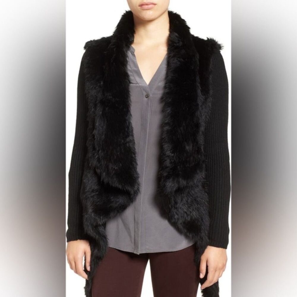Love Token Charcoal Faux Fur jacket